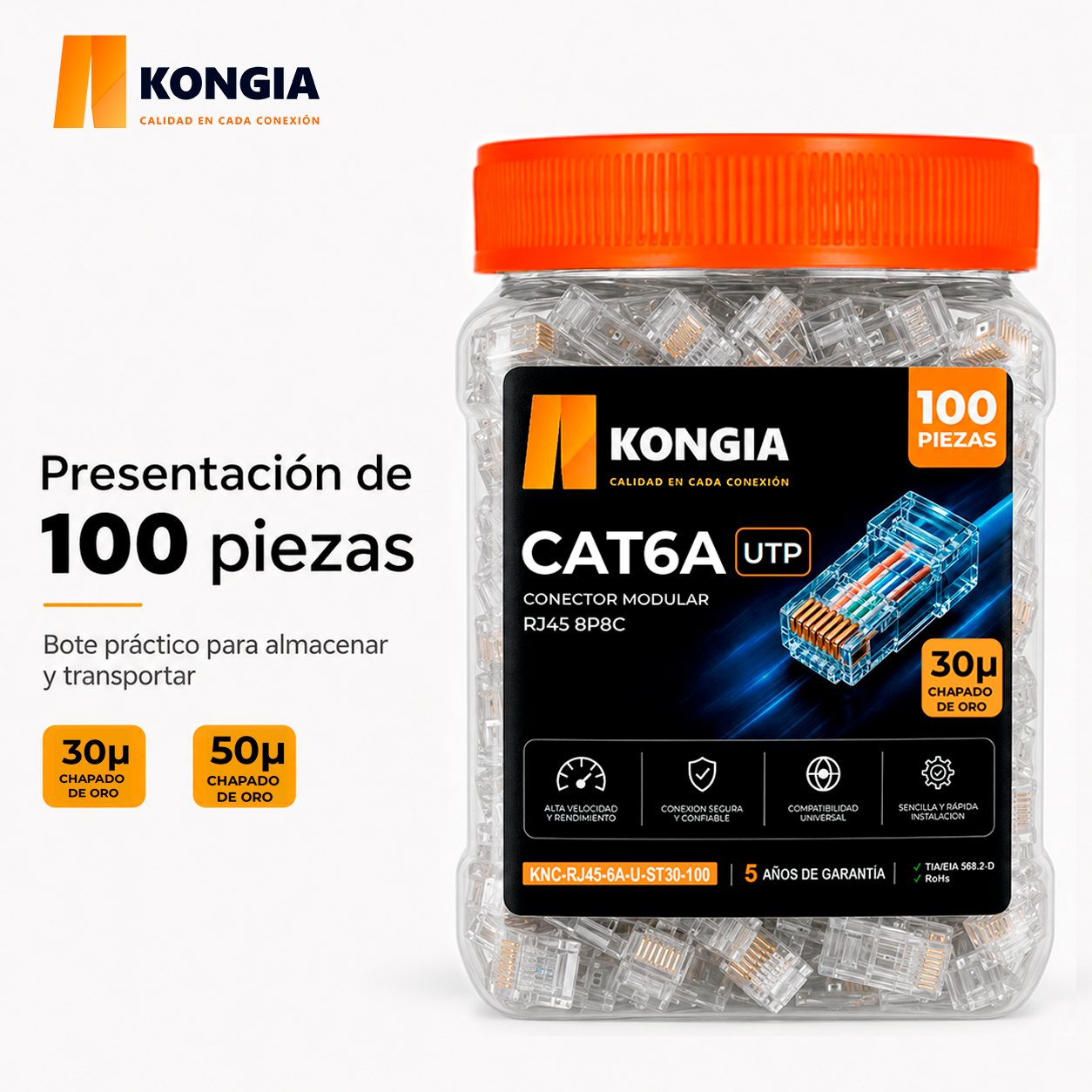 KNC-RJ45-6A-U-ST30-100 Infografía 4